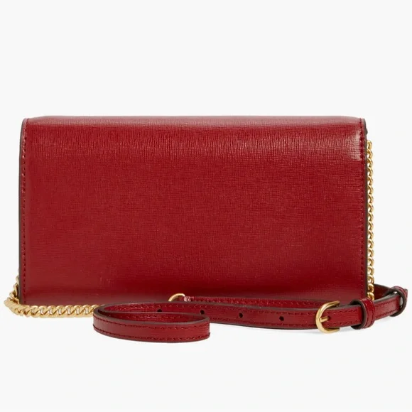 Tory Burch Robinson Leather Wallet on a Chain - Bricklane - Picture 3 of 10